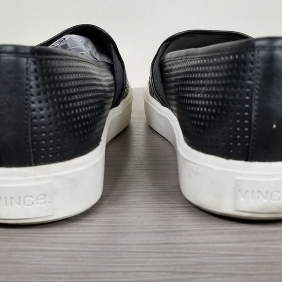 Vince Blair 5 Slip-On Sneaker, Black Leather, Womens Size 8 US / 39 - Picture 5 of 10